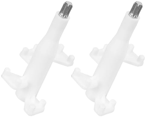 Albero della Lama Tritacarne 2pezzi Plastico Bianco | Tritacarne 2l, Ricambio Asta, Accessorio da Cucina, Set di Due Pezzi