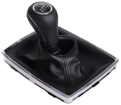 GHQFROP Pomos Palanca Coche para Benz W204 W207 A207 W212 C204 C63 C300 C250 2008-2014 Perilla Palanca Cambios con Cubierta Prueba Polvo Arranque Gaitor Manija Cambios(Big Hole B)