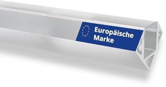 INNOVATE LED Eckprofil 2m 1 Stück Weiß-Milchig inkl. LED Diffusor 18mm | LED Eckprofil für 11mm LED Streifen 2m I LED Alu Profil V förmig 2m Möbel I Alu Winkelprofil Indirekte Beleuchtung Wohnzimmer