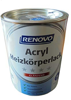 Renovo Acryl Heizkörperlack Weiss Glänzend, 2,5 L