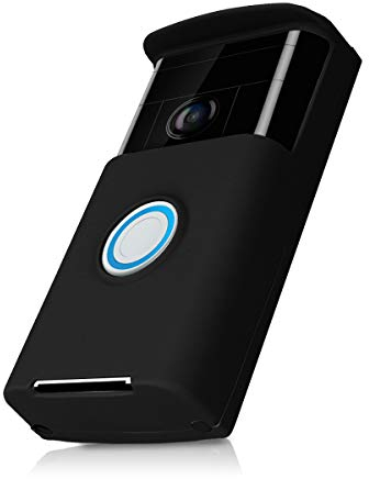 kwmobile Coque Compatible avec ring Video Doorbell (1. Gen) - Coque en Silicone pour Sonnette Vidéo - noir