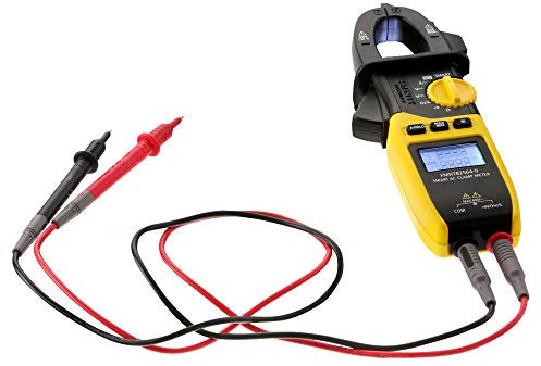 STANLEY FATMAX Multímetro Digital Inteligente de Pinza, Tensión 600V CA/CC, Pantalla Retroiluminada, Función HOLD y MAX/MIN, Compacto y Ligero, Categoría III de Seguridad, FMHT82564-0