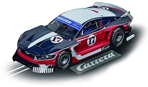 Carrera Evolution Ford Mustang GTY No.17 Rennauto | Slotcar im Maßstab 1:32 | Front- und Rücklicht | Spielzeug für Kinder ab 8 Jahren