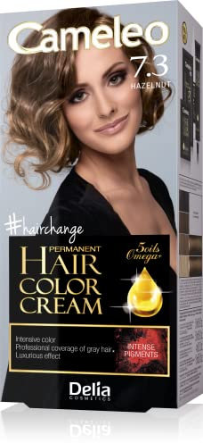 Cameleo - Omega Plus - Tinta per Capelli - Nocciola - Colore Profondo, Duraturo - Colorazione Permanente - Protezione per i Capelli - Kit Completo per la Colorazione – 50ml