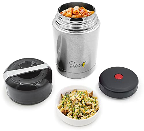 SPICE Portavivande Contenitore Thermos Termico per Alimenti doppia parete sottovuoto in Acciaio Inox 1L. BPA free