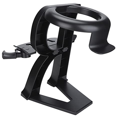 VR Brillenständer, Universal VR Display und Controller Halterung, VR Controller Mount Station Kompatibel mit Go Rift Rift S Vive Valve Index Reverb G2(Schwarz)