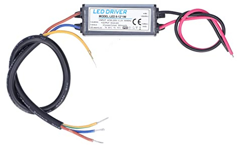 LED Trafo AC 230V auf DC 24‑42V 300mA LED Treiber Netzteil IP65 Wasserdicht Konstantspannung Schaltnetzteil Transformator für 8-12 Stk. 1W LED Lampenpaneele in Reihe