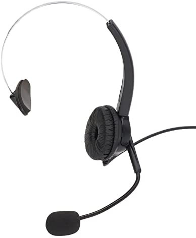 Cuffie telefoniche RJ9 con Microfono, Cuffie telefoniche con Cavo con Microfono con cancellazione del Rumore e Controllo del Volume per Call Center Office, Business, Customer Service