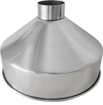 COJJ-Embudo Grande de Gran diámetro de Acero Inoxidable 304, Embudo de maquinaria de refinación Industrial de Alimentos de Grano, 24cm, 28cm, 1 ud. (Color : D)