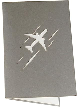 EXCEART 3d-flugzeugkarte Handgefertigte Papier Grußkarte zum Geburtstag