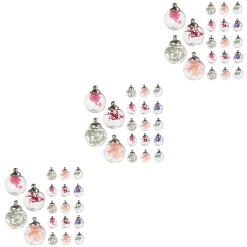 DIYEAH 60pcs Dried Flower Adornments Miniature Flower Ball for Decor Diy Home Decor Supplies