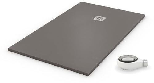 PLATO DE DUCHA NATURAL GRIS - 75x180cm - resina con cargas minerales