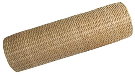 Levemolo 1stück Zylinderförmiges Nackenkissen Aus Naturmaterialien Cattail Schlafkissen Für Nackenstütze Beige Für Erholsamen Schlaf Und Verbesserung Der Körperhaltung Lang