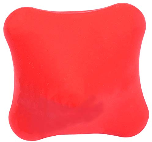 FRCOLOR Silikon Massageball für Hände und Rücken Rot Tragbar zur Tiefenmuskelentspannung bei Yoga und Fitness