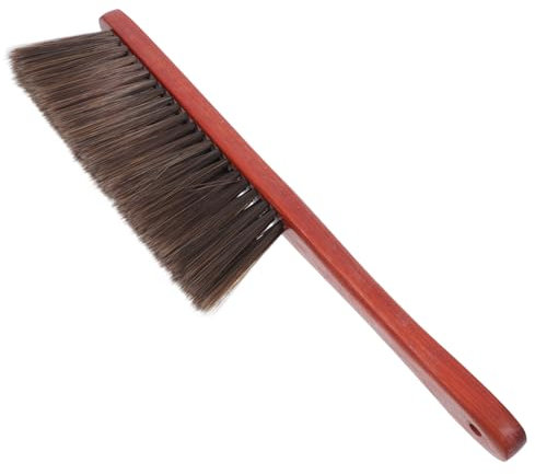 MOLUCKFU Fireplace Cleaning Brush Soft Bristles Handle for Dusting Furniture Pool Table and Sofa for Dust Cleaning Around Fireplace