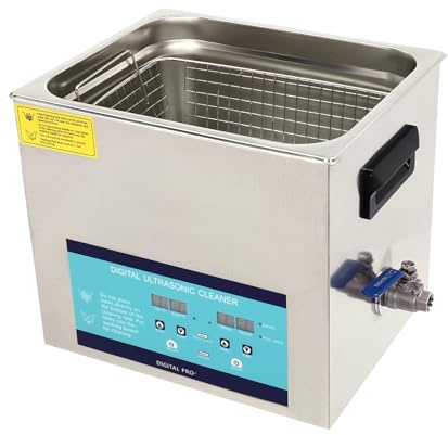 Ultraschallreiniger, 33x26.4x28.7cm Professioneller Ultraschallreiniger mit Heizkorb Digital Timer, Digitaler Ultraschallreiniger, Ultra Sonic Bad Reinigung Tank Timer Heizung