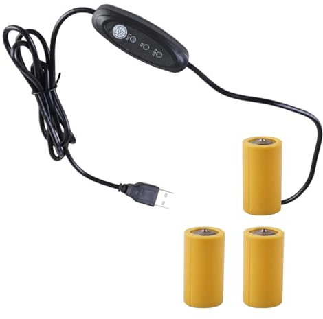 Wynrzyj Câble d'alimentation USB 5 V 2 A jusqu'à 1 5 V 3 V 4 5 V C pour remplacer les piles 1 à 3 pièces 1 5 V LR14 C