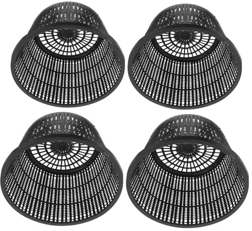 Toyvian 4pcs Hydroponic Planting Boxes Net Cup Pots Slotted Design Root Pot for Cloning and Nursery Indoor Outdoor Use