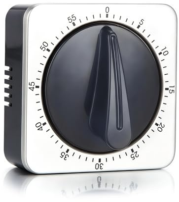 WIYETY Mechanisch Kitchen Timer: Magnetisch Küchenuhr Eieruhr Keine Batterien Erforderlich, Produktivität Timer mit ABS Gehäuse, Küchenuhr, Countdown-Erinnerung für Home Classroom Gym Büro
