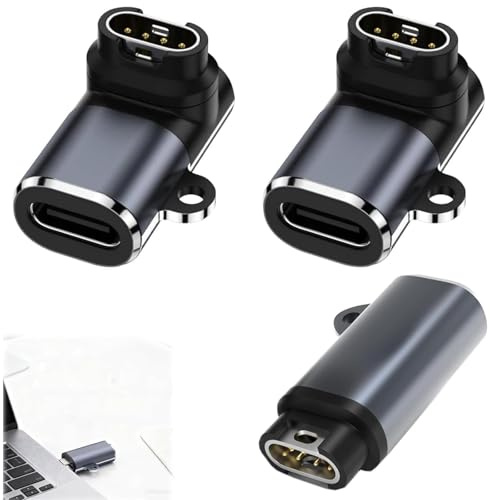 3 Pack Garmin Watch Charger Cable Adapter 3Pack,Type C USB Cable Charging for Fenix 8 7 6 E 7X 5X Pro Solar,Forerunner 970 570 965 265 165 55,Instinct,Vivoactive 6 5,Venu 3S,Tactical,Approach,Epix 2