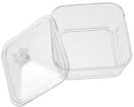 VALICLUD Pot à Sucre Verre Transparent avec Couvercle Facile à Nettoyer et Remplir Récipient Élégant pour Cubes de Sucre pour Café Thé et Décoration Maison ou Bureau