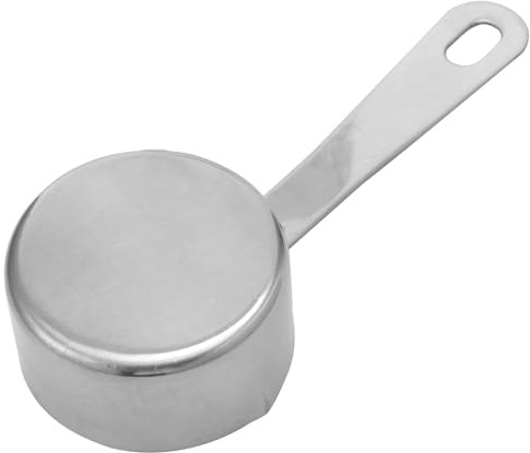 DOITOOL Cucchiaio Dosatore in Acciaio Inossidabile da 60 Ml, Mini Cucchiaio da Cucina Multifunzione per Salsa, Latte e Zuppa, Utensile Foro per Appendere per Uso Domestico e Preparazione
