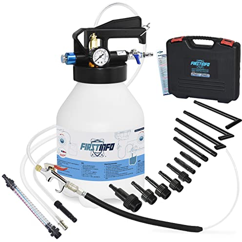 FIRSTINFO A1132NEU | 6L | pneumatique | Outil de Remplissage d'huile de Boîte de Vitesses | avec 14 adaptateurs Kit | Remplissage d'huile de Transmission
