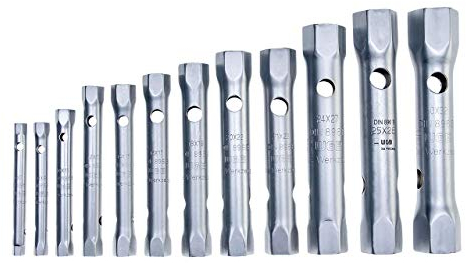 Doppelseitiger Rohrsteckschlüssel-Satz | No.450 K | 12-tlg. 6-32 mm | WGB