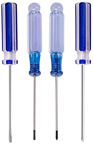 Buspoll small screwdriver tool flat head and Phillips ((PH0/PH00) used to repair toys, musical instruments, microphones loose screws
