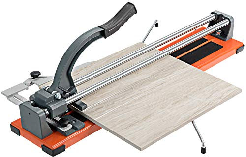 GOPLUS Coupe-Carreaux Manuel avec Cadran en Alliage Amovible et Pieds de Support, Longueur de Coupe 600 MM, Épaisseur de Coupe Maximale 12 MM, Angle de Coupe 0-60° pour Professionnels et Débutants