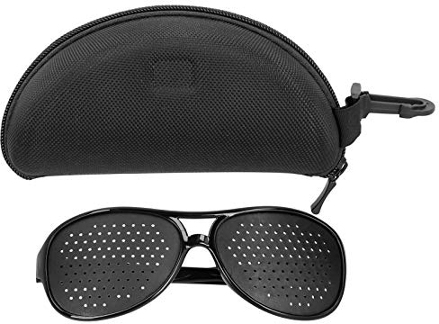 Lochbrillen, Unisex Vision Care Lochbrillen, PC Anti Myopia Brillen Vision Improver Brillen, Raster-Brille/Loch-Brille für Augen-Training und Entspannung (Adults)