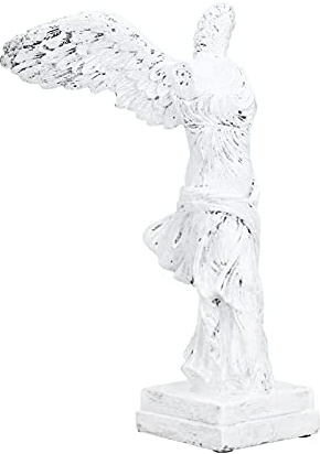 Zerodis Winged Victory of Samothrace Statue, Göttin Skulptur, Griechische Göttin des Sieges Skulptur aus Harz mit Anti-Rutsch-Pad für Home Office Wohnzimmer Home