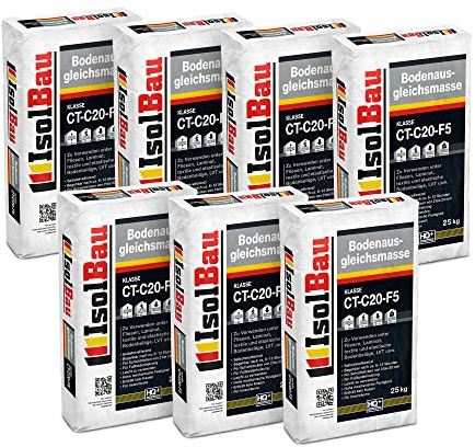 Isolbau Bodenausgleichsmasse 2-20mm CT-C20-F5-175 kg Selbstnivellierende Ausgleichsmasse für Bodenunterlagen im Innenbereich