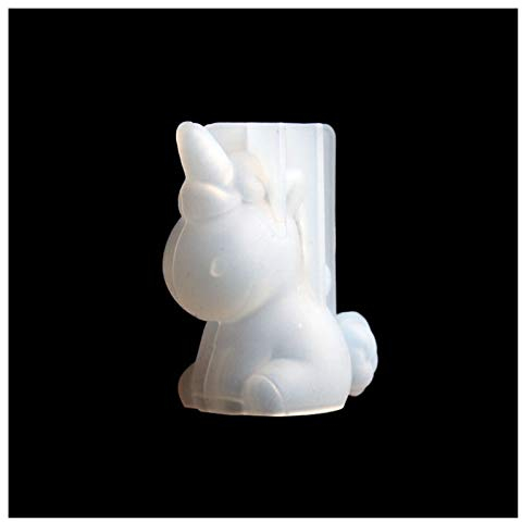 24 Grids Silicone Ice Cube Tray Mold Fresh Fruit Large Ice Tray Moulds Rose Flower Bear Kitten Shape Cake Ice Cream Molds Maker Easy-to-release flexible ice cube molds that are r ( Color : Unicorn )