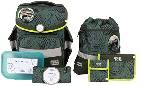 SCHOOL-MOOD Timeless mit LED Patchy Schulranzen-Set 7-teilig Daniel