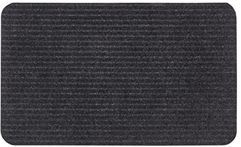 Hanse Home Fußmatte für Innen und Außen – strapazierfähige Outdoor Schmutzfangmatte rutschfest, waschbar & wetterfest, Türmatte für den Eingangsbereich, Haustür, Flur - 45x75cm, Schwarz