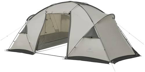 Naturehike Tenda da Campeggio a Tunnel Familiare Impermeabile per 2-4 Persone Circa 15㎡ con Telone per Campeggio, Escursionismo, Viaggi in Auto e Altre Attività All'aperto