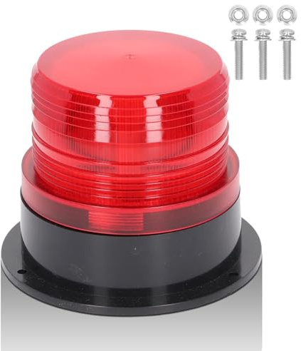 Industrielle LED-Rundumleuchte-Warnleuchten, Runde Warnleuchte, blinkend, rotierend, Stroboskoplicht, drehbar, elektrische rotierende Signalleuchten für den Notfall, 12 A, 60 V, 3 W