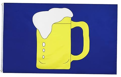 Sosoport Bierglas Fahne Farbige Partyflagge Aus Kreative Hissfahne Für Bar Festival Feier Wetterfest Leicht Aufzuhängen Brillante Farben Langlebig Fade-resistant