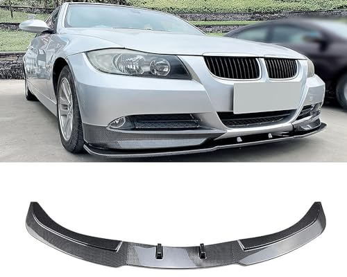 COIEN Auto Frontspoiler für BMW 3 Series E90 E91 320i 325i 2005-2008, Frontstoßstange Lippe Sport-Performance Lippen Flügel Exterieur Zubehör,A/Carbon Fiber Look