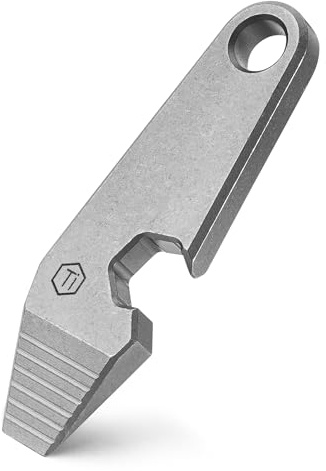 KeyUnity KR01 Titanium Prybar para llaves, llavero robusto Prybar EDC Palanca de Bolsas Llavero Herramienta Portátil Multiherramienta