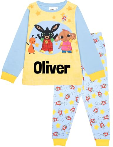 Bing Personalised Pyjama for Kids Long Sleeve Winter PJ Soft and Comfortable Gift for Boys and Girls PJ Set Age 2/3 - Blue