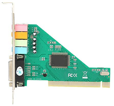CMI HT8738 Chip Sound Card, PCI 4.1 Channel Surround Card, 120dB SNR with 3D Sound Effects, DirectSound 3D and A3D Compatible, Supports SPDIF 24 Bit, OPT Input Output