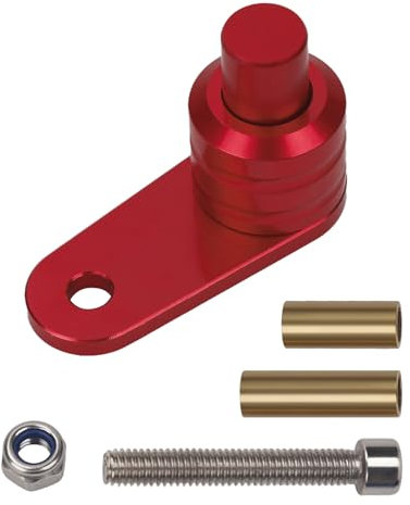Andux Aluminiumlegierung Motorrad Bremse Kupplung Hebel Kontrolle Schloss Parkbremse Schalter Kontrolle Schloss MT/SK-01 (Rot)