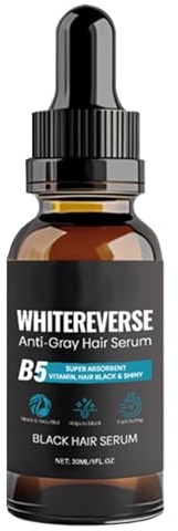 Anti Grått Hår Olja | Naturligt Mörknande Hårolja Mot Grått Hår | Återfuktande Icke-Fettig Naturlig Lättvikt Hårbottenvård 30ml Droppar För Minskat Frizz Återställer Färg Tjockare Längre