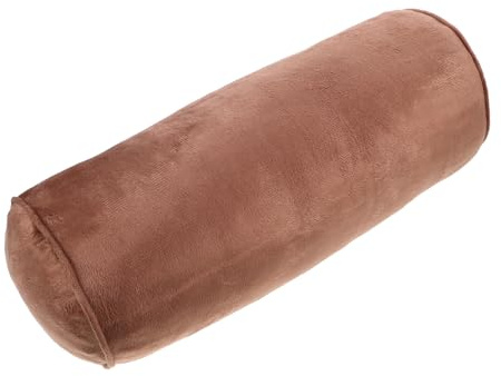 EPIGEIST Memory Foam Cylinder Pillow Velvet for Neck and Foot Support Stitched Round Bolster Cushion for Bedtime Yoga Beauty Therapy and Foot Rest