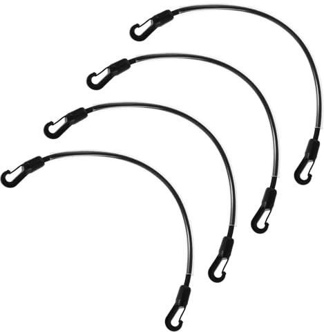 Angoily Widerristschutz Pferd mit Elastischen Beinschlaufen für Pferdedecken 4 Stück Doppelte Metallendclips für Einfachen Wechsel und Sicheren Halt im Winter