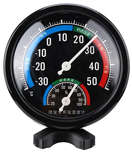 Reptile Thermometer, 2 in 1 Digital Hygrometer with Stand Base for Accurate Temperature and Humidity Monitoring, Ideal for Lizard Tortoise Spider Terrarium Tank Enclosures
