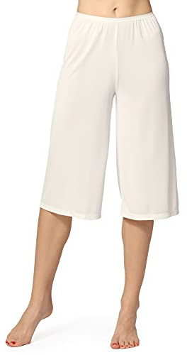 Bellivalini Pantaloni Sottoveste Donna ME6291 (Ecru, M)