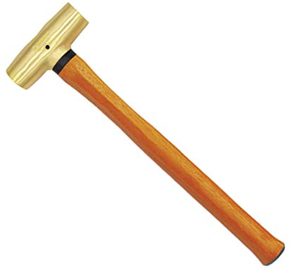 WEDO Marteau traîneau en laiton avec manche en bois, 2,3 kg, 400 mm, 40,6 cm